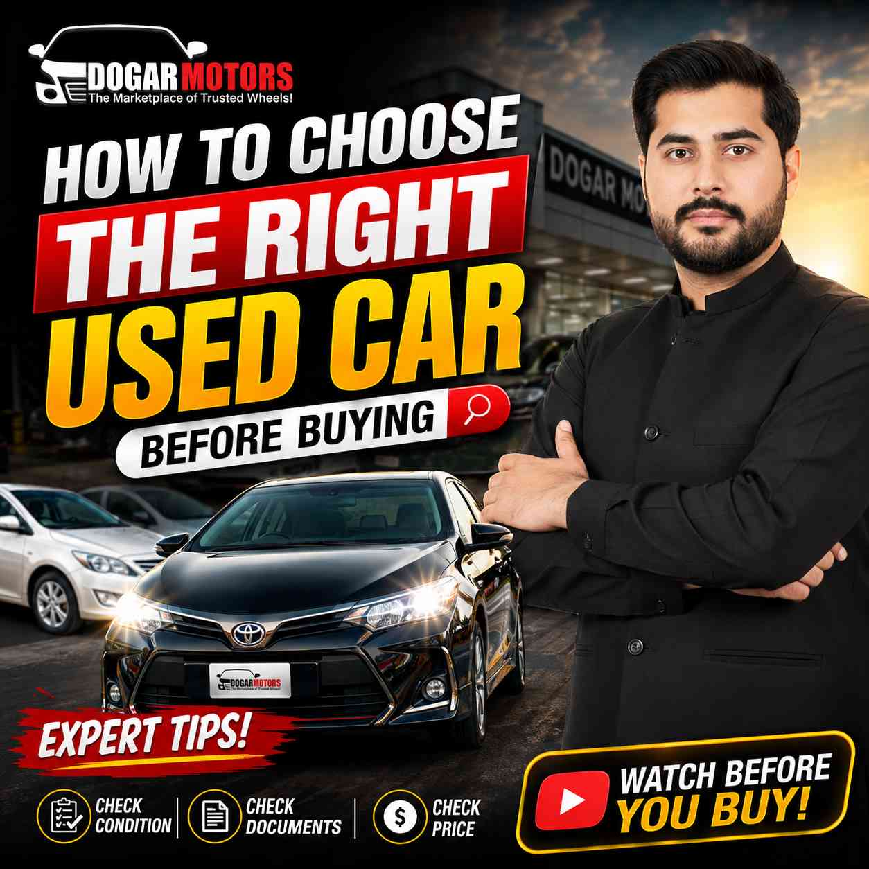 How to Choose the Right Used Car Before Buying | Dogar Motors Nankana